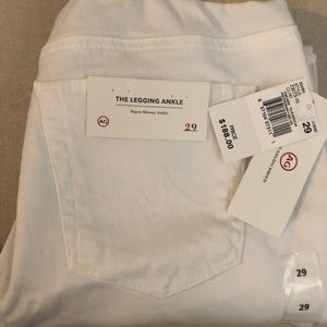 New AG white maternity jeans